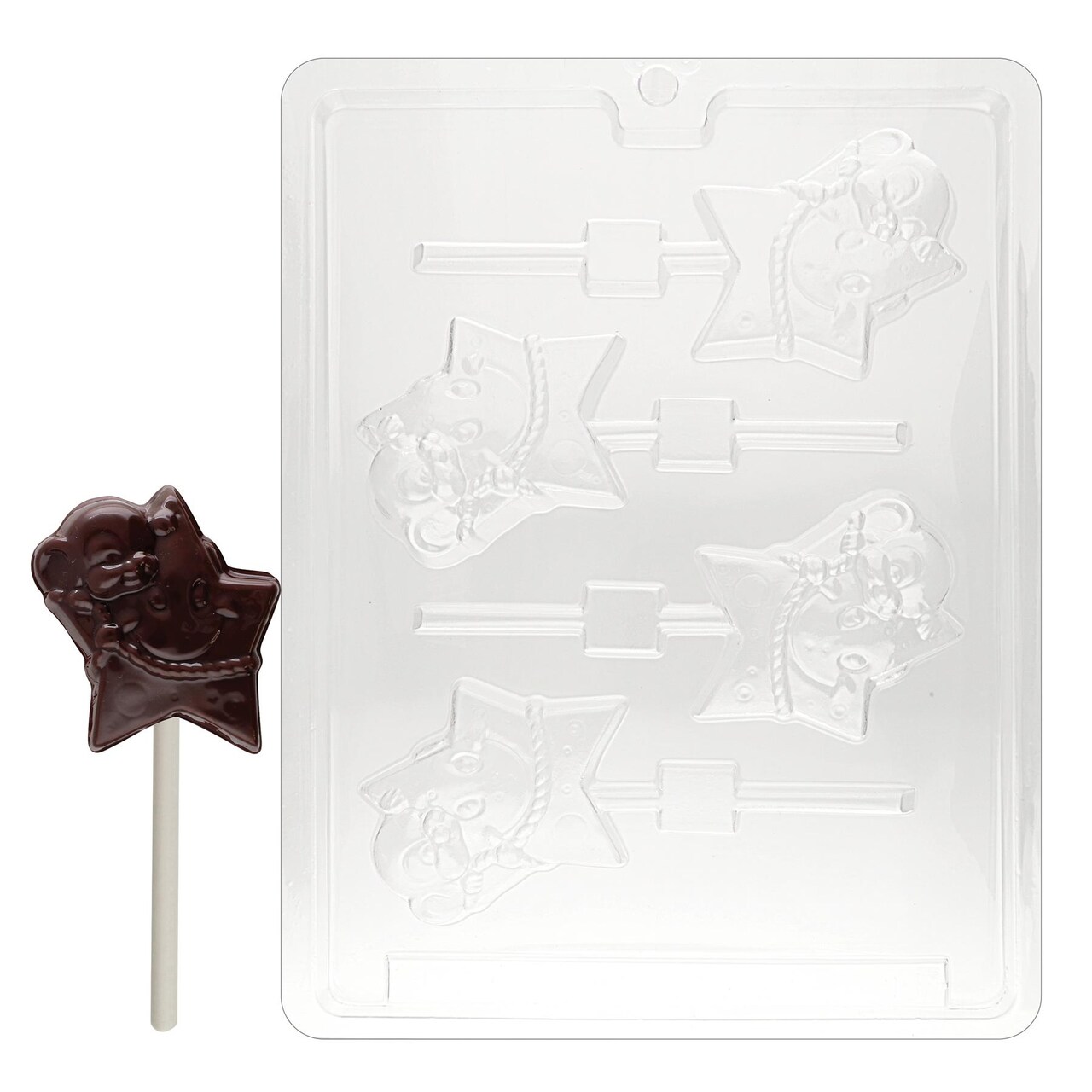 Chocolate Mold Mouse On Star Lolly